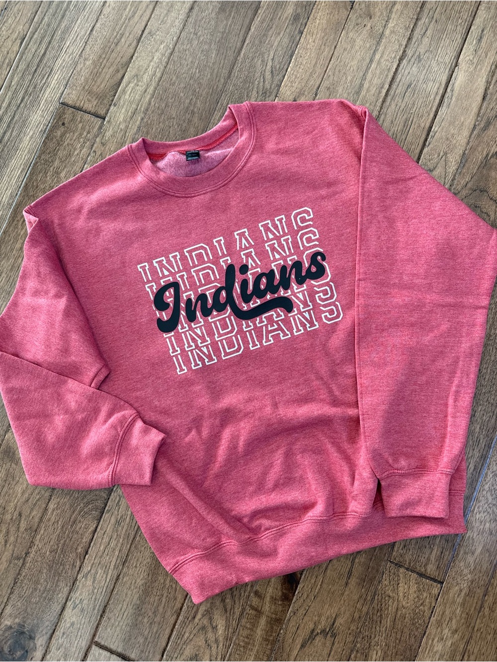 Indians Graphic Crewneck Sweatshirt - Red